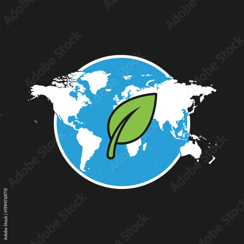 Eco friendly daily habits icon for lifestyle and environment