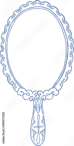 Castlecore Element Castle Mirror Vintage Outline