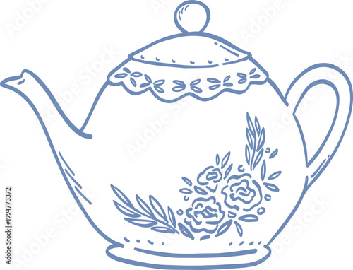 Castlecore Element Tea Pot Relax time Vintage 70 Party Outline