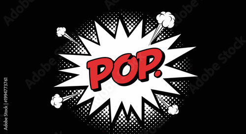 New red pop art comic sticker with a star icon and best price offer tag for business promotion sale