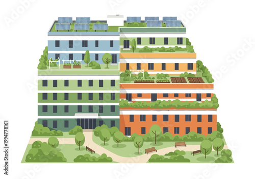 Modern Multi-Storey Residential Building Design.