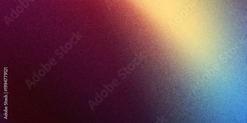 Abstract Colorful Grainy Gradient Background with Noise Texture