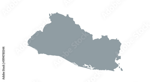 A grayscale silhouette depicts the geographical outline of the nation of mexico showcasing its landmass high quality professional