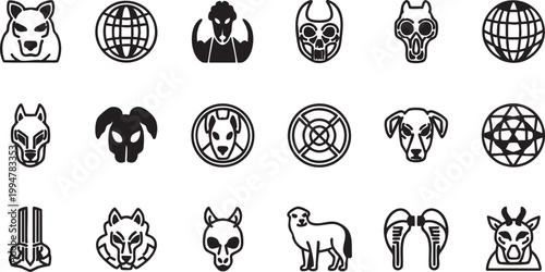 Silhouette people activity icon set business workflow 12