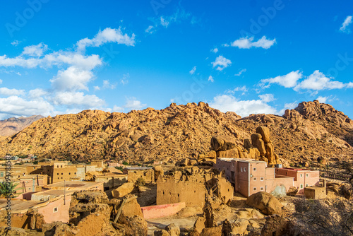 Quadro em tela Houses built on the stones,in the  mountains, Tafraout, Morocco