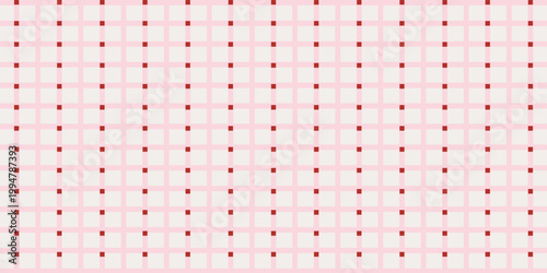Seamless hand drawn plaid pattern with organic geometric lines and soft pastel texture. Grid background. Modern bannerPrint
