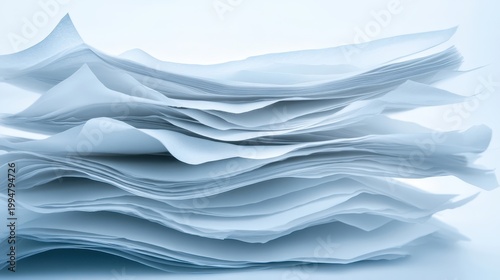 A Meticulously Stacked Pile of Financial Documents Under Soft Natural Lighting