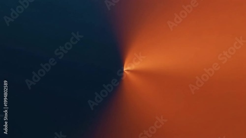 An abstract orange gradient background glows with vibrant intensity, transitioning smoothly from dark to light tones. The design creates a warm, energetic visual effect