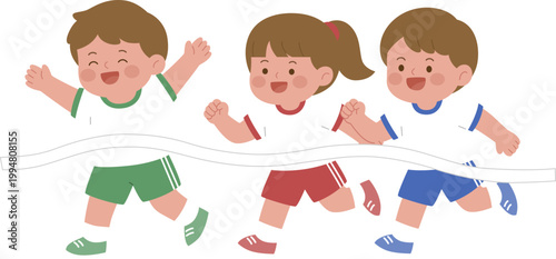 Elementary school students participating in competitions