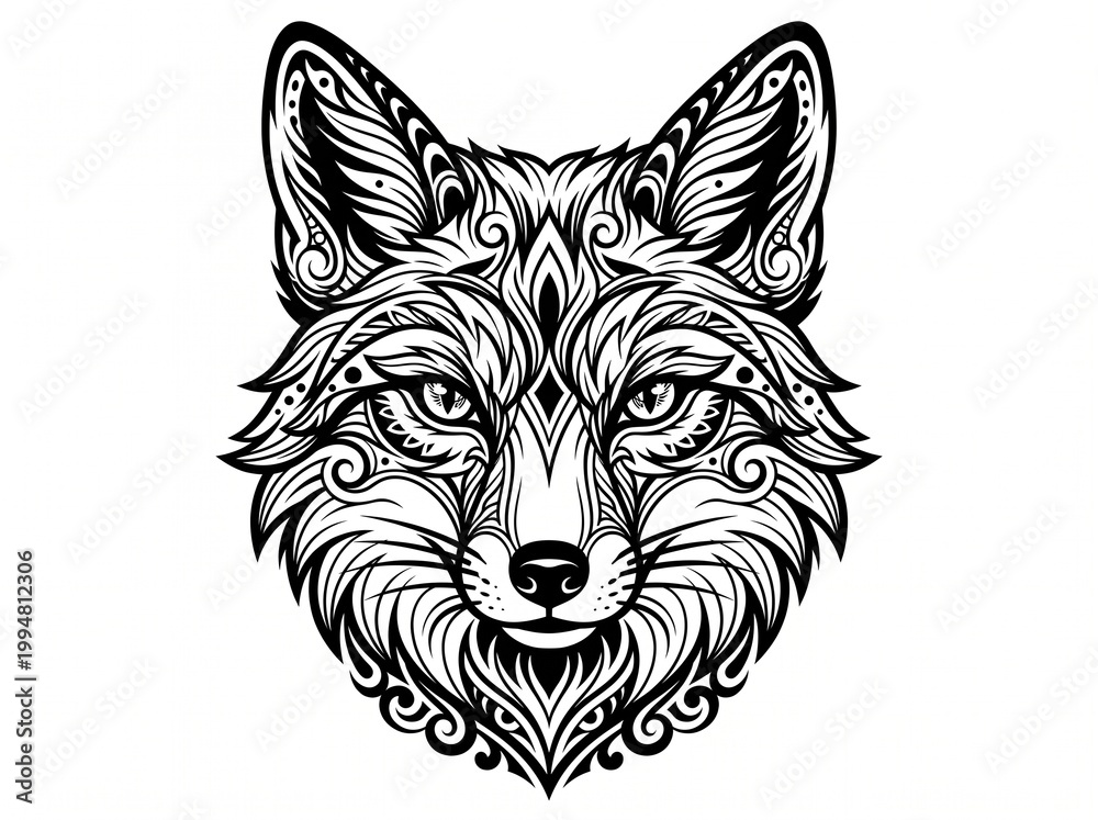 Obraz premium wolf head vector