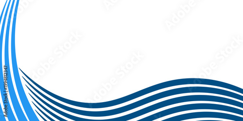 Wide abstract background with blue colored pasta. Vector illustration