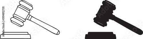 Justice System Gavels