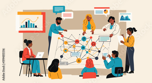 A minimalist illustration depicting a person seated at a desk. It evokes a feeling of quiet contemplation and is ideal for content about work-life bal