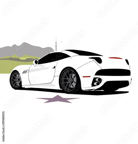 hollywood and car.eps