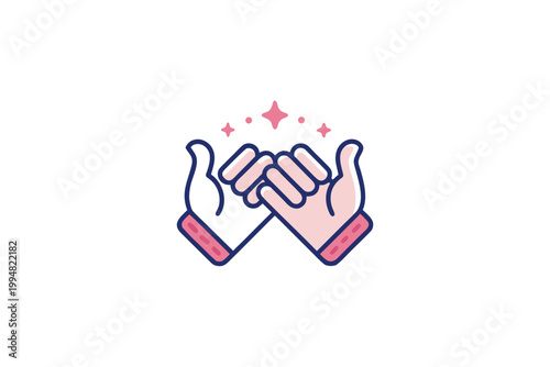pinky promise gesture hand promise gesture icon