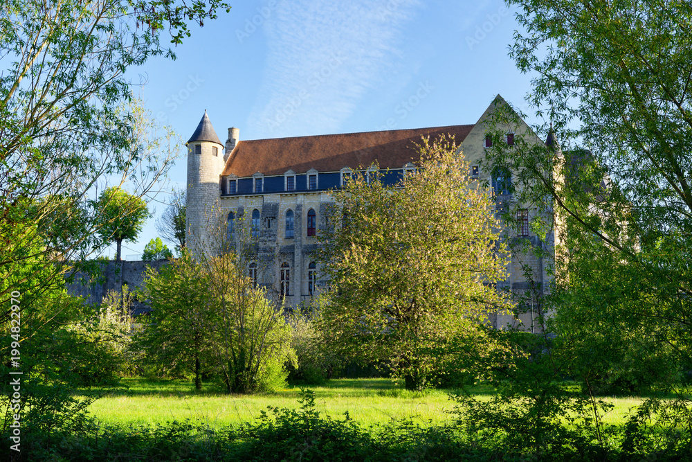 Fototapeta premium Chateau-Landon village in Île-de-France region