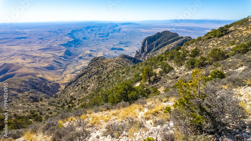 Photos Guadalupe Peak View from Summit Trail in Guadalupe Mountains National Park Texas