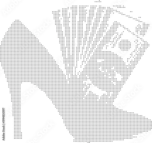 Retro Halftone Stiletto Heel Money Cash Dollars Vector Pop Art Style Graphic