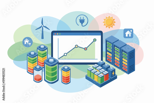 Smart Green Energy Hub and Data Analytics Concept
