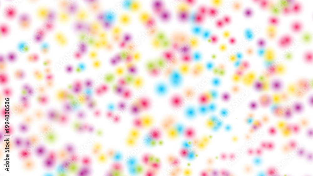 Obraz premium Colorful confetti celebration pattern on white background