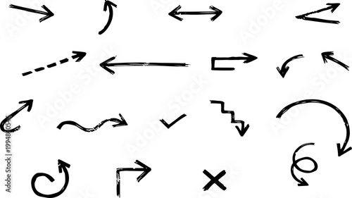 Schilderij op canvas Modern Arrow Icons Set Vector Collection
Minimal Direction Arrow Symbols UI Pack