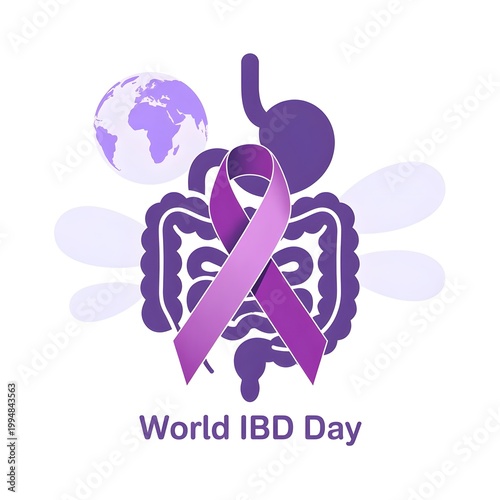 World IBD Day Vector Illustration Template for Banner Poster Card and Background Design