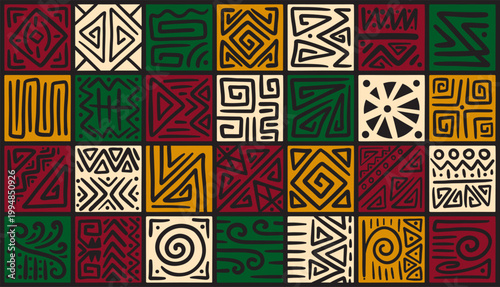 abstract african pattern ethnic background african style textile banner wallpaper wrapping