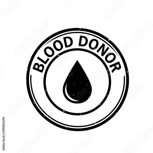 Blood Donor Logo With Drop.