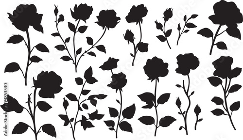 Vintage pink rose and black floral seamless vector pattern featuring spring garden blossoms with summer leaf and branch design elements for nature wallpaper illustration