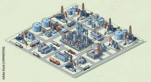 Modern Cityscape with Skyscrapers and Urban Infrastructure.