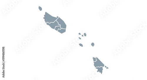 A simplified blue toned map depicts the island nation of s o tom and pr ncipe highlighting its geographic form