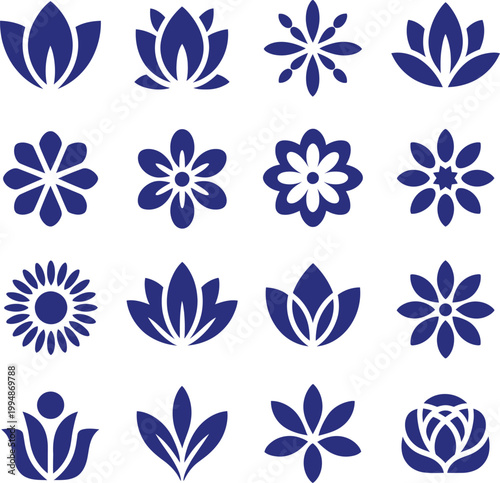 A Versatile Collection of Decorative Floral Motifs for Design Projects