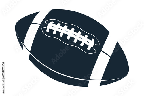 American football illustration a dynamic sports icon in black and white
