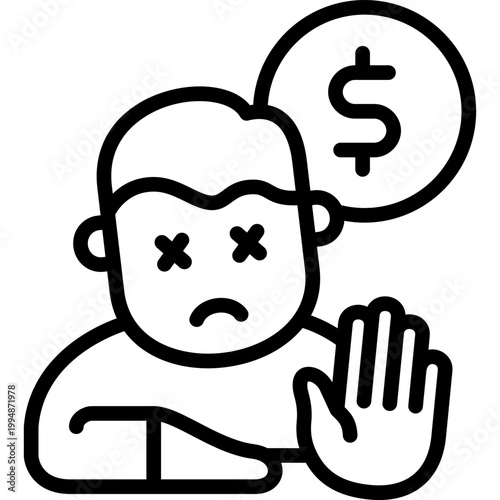 financial crisis people icon