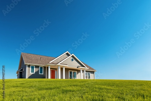 House on Green Grass Under Clear Blue Sky in Daylight
