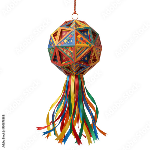 Traditional Colorful Paper Lantern Balloon for Junina Festival