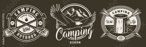 Camping logos and designs
