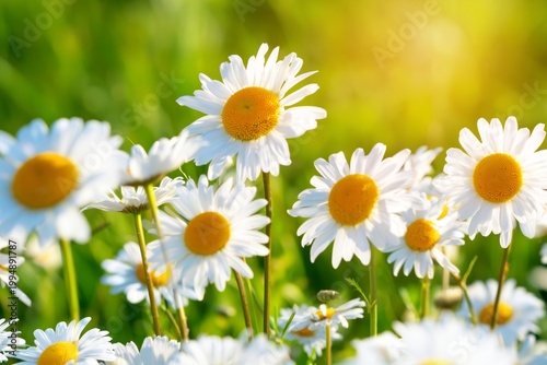 Daisies Bloom in a Green Field During Daylight Hours Under Clear Skies