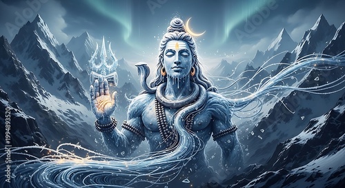 Shiva Hindu God of Destruction Mythology.
