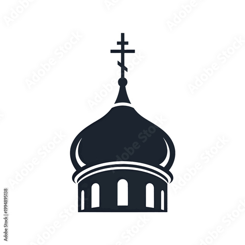 Orthodox Church Dome Icon Illustration