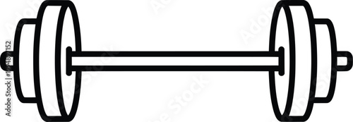 Barbell with adjustable weight plates for strength training