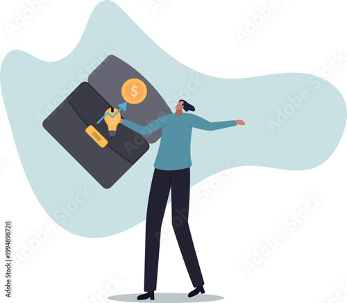 Invest in growth stock, mutual fund or growing money, savings, pension fund or increase return from stock market,human life and situation.