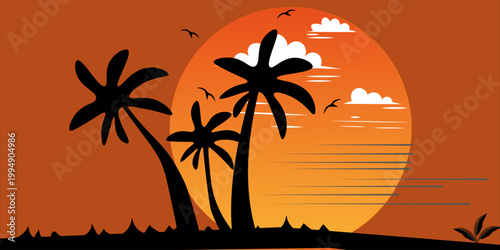 Beauty landscape abstract background. Blue orange purple red pink and other color background