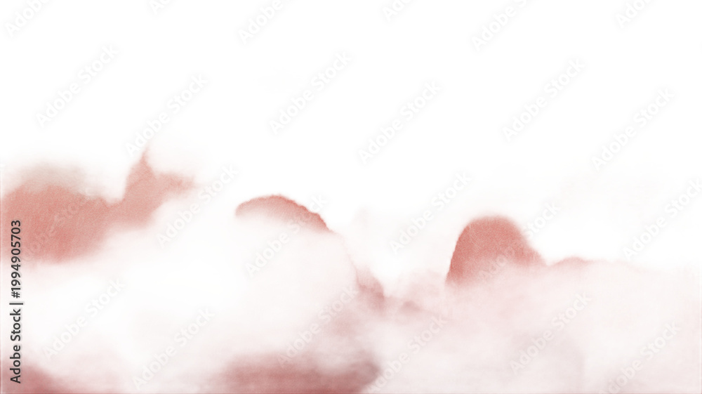 Fototapeta premium Soft light red watercolor paint texture brush stroke stain on a paper surface background