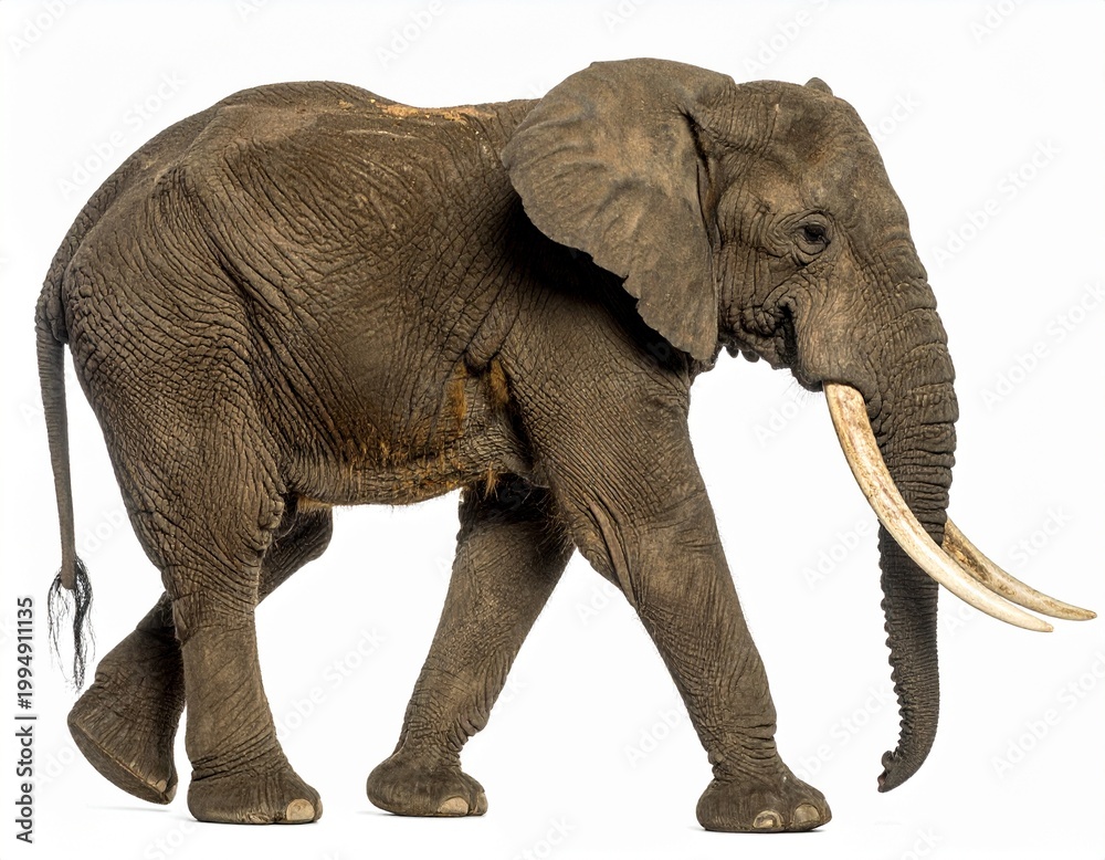 Fototapeta premium AI created photo with African elephant