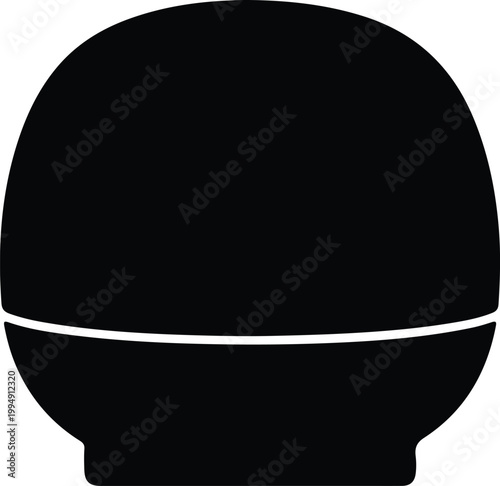 Silhouette of essential oil diffuser bottle minimalist design vector design