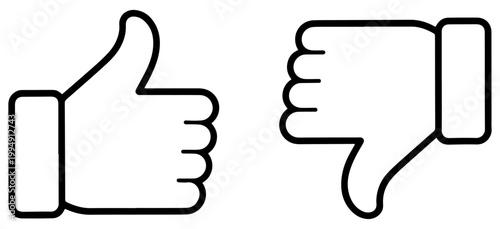 thumbs up down icons like dislike feedback