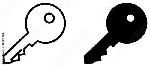 security key lock icon vector