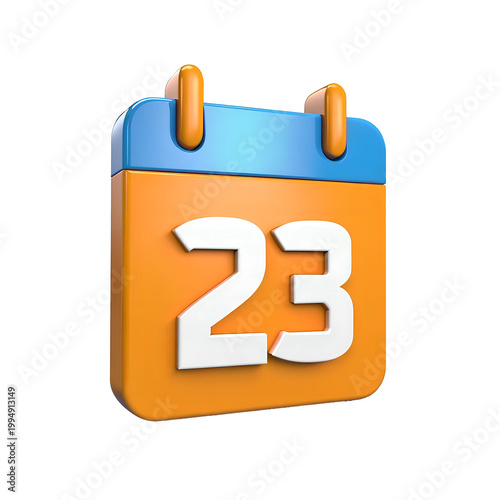 calender 3d render icon 