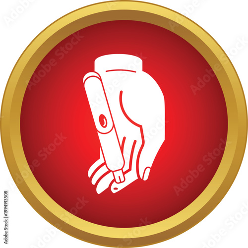 Hand using lancing device to test blood sugar level